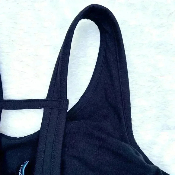 Cynthia Rowley Black Floral Athletic Tank Top - Picture 8 of 13